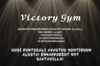 Kuntosali avataan arviolta 1.4.2025