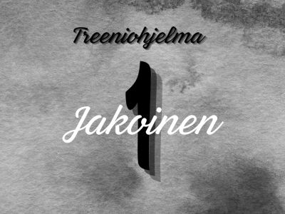 Treeniohjelma 1-jakoinen Treeniohjelma 1-jakoinen