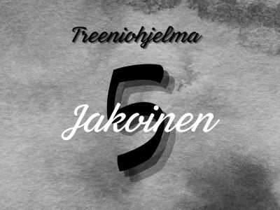 Treeniohjelma 5-jakoinen Treeniohjelma 5-jakoinen