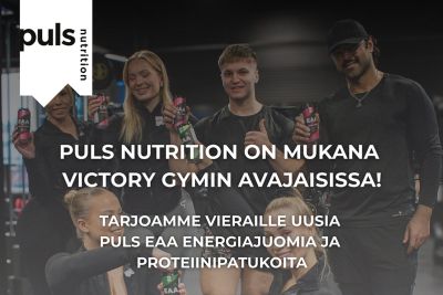 Puls Nutrition on mukana Victory Gymin avajaisissa!